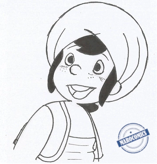 Final Drawing Cleanup: draw Sindibad the sailor Step-7